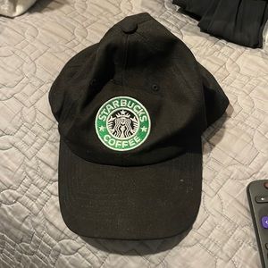 Starbucks hat.